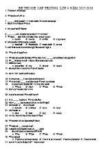 Đề IOE cấp trường lớp 4 - Năm học 2015-2016